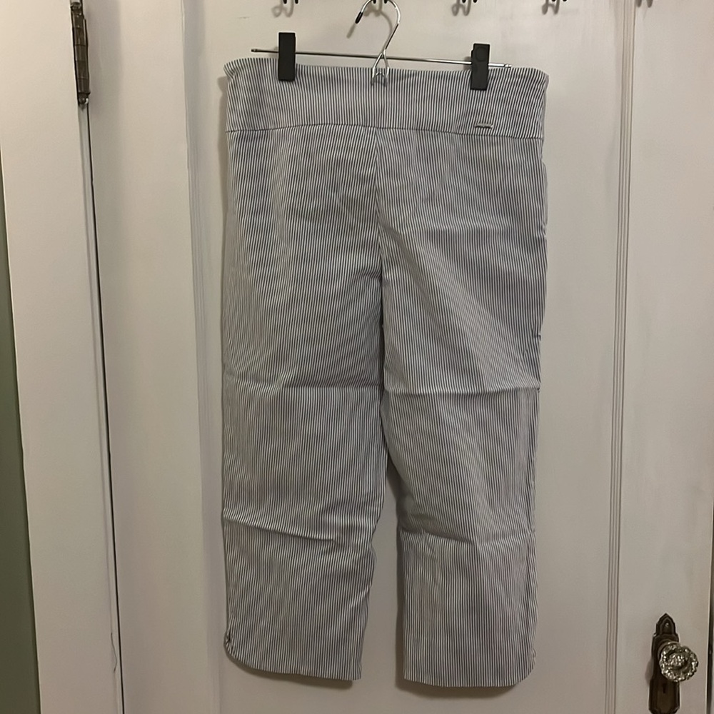 S.C. & Co. Striped Stretch Capris (Women’s 12) - Picture 3 of 9